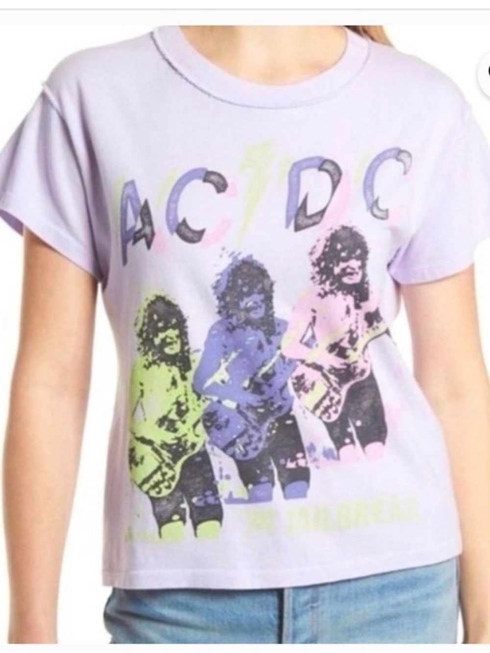 Daydreamer AC/DC Jailbreak Weekend Tee Purple Graphic Shirt Size Medium